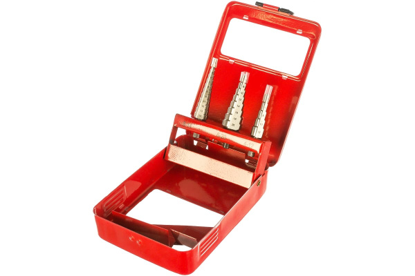 Набор ступенчатых сверл по сталям и цветным металлам МАСТЕР (3 шт; HSS) Зубр 29665-3-20-H3