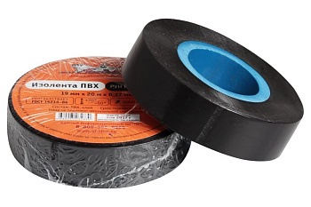 Изолента ПВХ Airline черная, 19 мм х 20 м AIT-P-18
