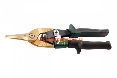 Ножницы по твердому металлу, двойная рычажная передача, Cr-Mo, титановое покрытие, двухкомпонентная ручка, прямые, 250мм KRAFTOOL TITAN 2327-S