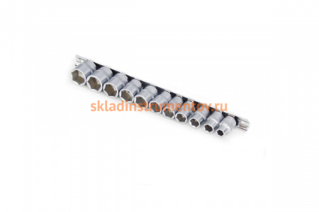 Набор торцевых головок 6-гранных (8-19 мм; 3/8"; 11 шт.) ROCKFORCE RF-3111-5