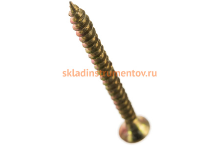 Универсальные шурупы для дерева, ДСП, ДВП Зубр желтопассивированные, PZ, 3,5x40мм, ТФ1, 400 штук 4-300391-35-040