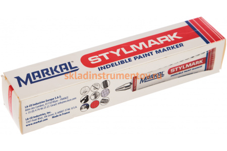 Маркер-краска в металлической тубе Markal Stylmark, 3,0 мм, жёлтый 96653