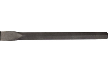 Плоское зубило Uragan для отбойных молотков и бетоноломов шестигранник 28 мм 35/400мм 905-3626-35-400