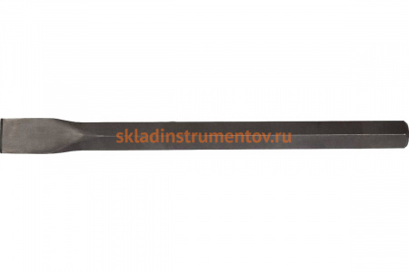 Плоское зубило Uragan для отбойных молотков и бетоноломов шестигранник 28 мм 35/400мм 905-3626-35-400