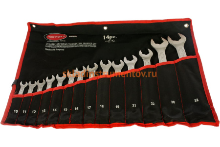 Набор ключей комбинированных с динамическим профилем, 14 предметов ROCKFORCE RF-5141HD