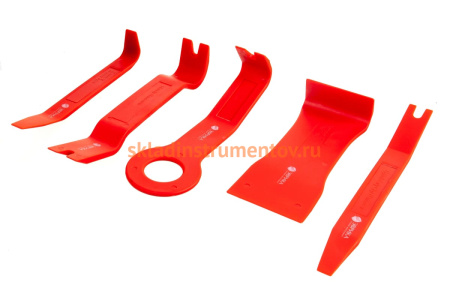 Набор съемников для демонтажа облицовочных панелей, 5 шт ЭВРИКА ER-86205