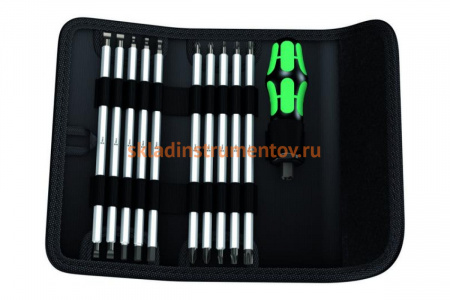 Набор: отвертка с насадками 88/1 SATZ 11TLG. WERA Vario WE-002990