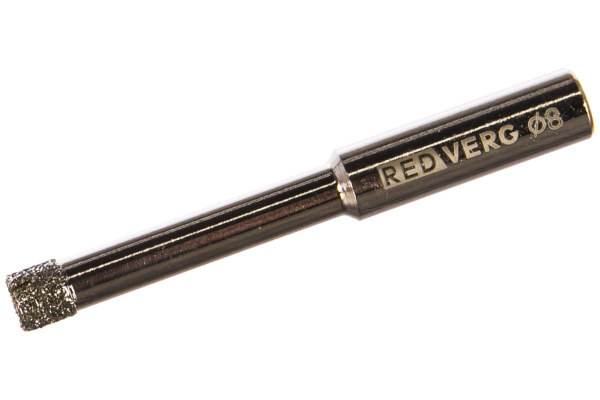 Сверло-коронка алмазная по керамограниту 8 мм REDVERG 6627190