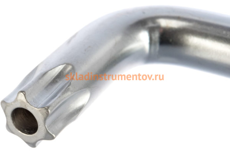 Г-образный длинный ключ ROCKFORCE TORX T60H с отверстием RF-76760L