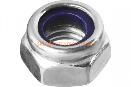 Гайка ЗУБР DIN 985 с нейлоновым кольцом, M5, 18 шт, кл. пр. 6, 303586-05