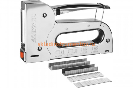 Стальной степлер STAYER BlackForce-53 тип 53, 140, 300, 500 31515_z01