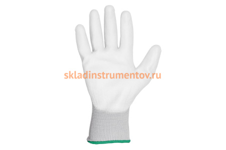 Защитные перчатки с полиуретановым покрытием JetaSafety 12 пар JP011w-L Защитные перчатки с полиуретановым покрытием JetaSafety 12 пар JP011w-L