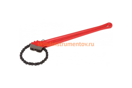 Односторонний цепной ключ с двойными губками REKON 18" 028418