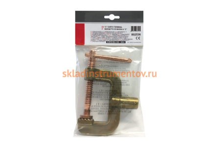 Зажим заземления C-образный (500 А; 70 кв.мм) Blue Weld 802536