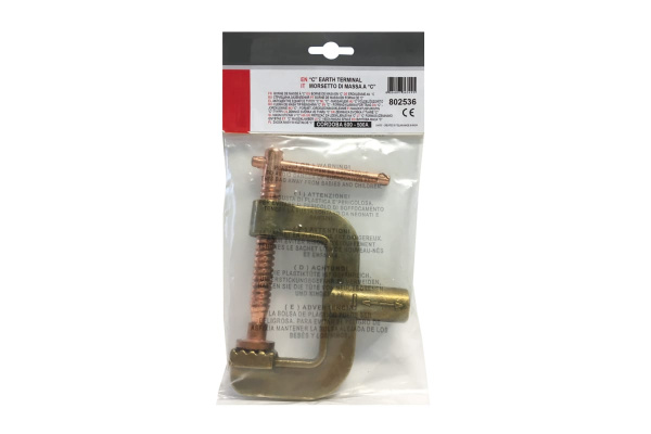 Зажим заземления C-образный (500 А; 70 кв.мм) Blue Weld 802536