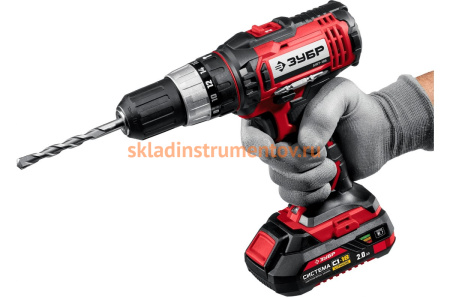 Ударная дрель-шуруповер ЗУБР ДШУ-185-22