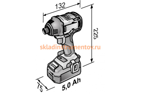 Двухскоростной ударный винтоверт FLEX ID 1/4 18.0-EC C 491241