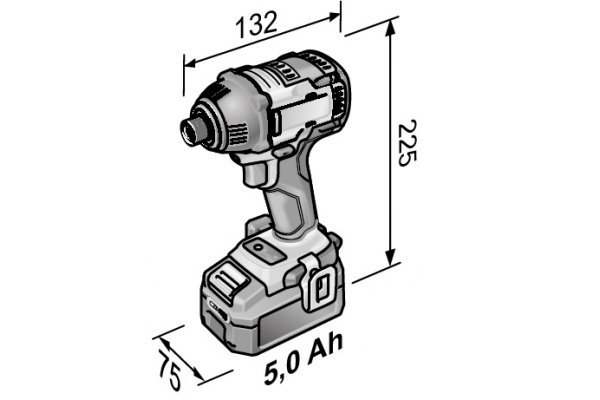 Двухскоростной ударный винтоверт FLEX ID 1/4 18.0-EC C 491241