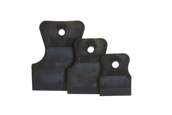 Набор резиновых шпателей КЕДР черные, 3шт, 40-60-80мм 139-0005 134981