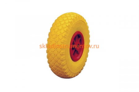 Пенополиуретановое колесо PU 1805-2 с втулкой и пластиковым ободом (260 мм; 120 кг) А5 1000425