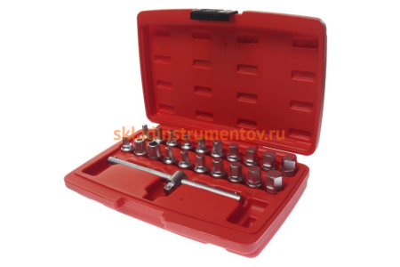 Набор головок для отворачивания масляных пробок, 21 пр. JTC JW0896