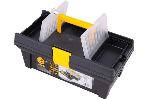 Пластмассовый ящик для инструмента 12 с ячейками VOREL 312х167х130мм 78811