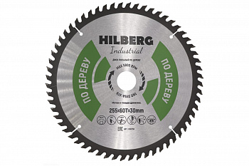 Диск пильный Industrial Дерево (255x30 мм; 60Т) Hilberg HW256