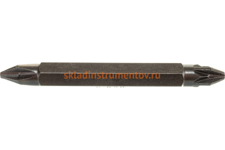 Биты намагниченные двухсторонние MAGNETIC (10 шт; Ph2-Pz2; 60 мм) D.BOR D-MA-P2Z2-060-010