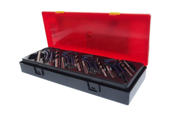 Комбинированный набор для восстановления резьбы в кейсе JTC K128Z