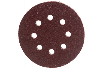 Круг шлифовальный универсальный 5 шт. (125 мм; Р60) "МАСТЕР" Зубр 35562-125-060