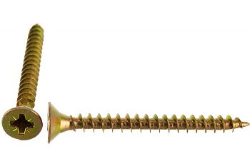 Универсальные саморезы СУ-Ж ЗУБР, 45 х 4.5 мм, 25 шт, желтый цинк, 300396-45-045