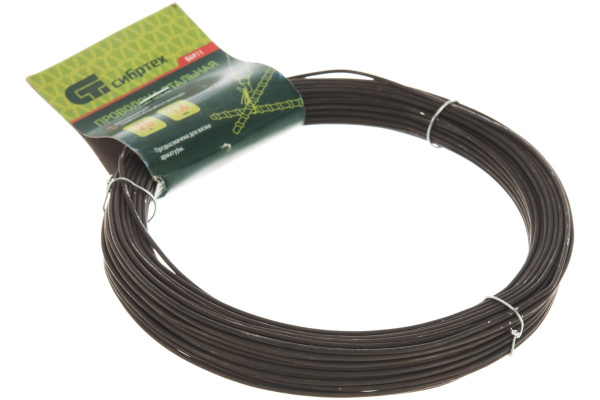 Стальная проволока СИБРТЕХ 20 м, вязальная, термообработанная 1,6 мм 84911