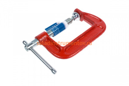 Струбцина РемоКолор G-образная, усиленная, 125 мм, 44-1-625