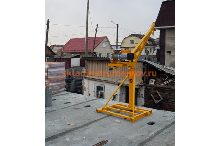 Мини кран OCALIFT г/п 400кг, с поворотной стрелой, вылет 130см, без лебёдки mini-130