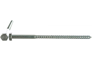 Оцинкованные шурупы для деревянных лаг и реек Зубр c шестигранной головкой, 10x180мм, ТФ3, 20 штук 4-300453-10-180