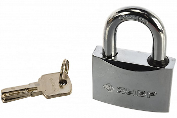 Навесной замок 60 мм ЗУБР ЭКСПЕРТ 37227-60