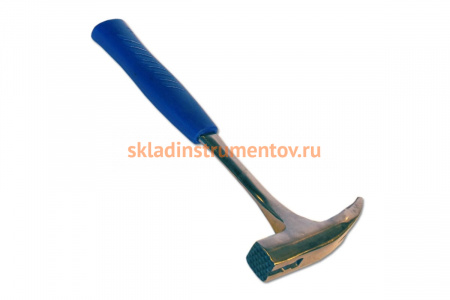 Цельнометаллический молоток кровельщика SANTOOL с обрезиненной ручкой 600 гр 030808-005