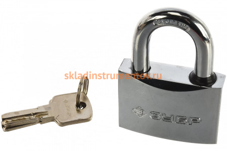 Навесной замок 60 мм ЗУБР ЭКСПЕРТ 37227-60
