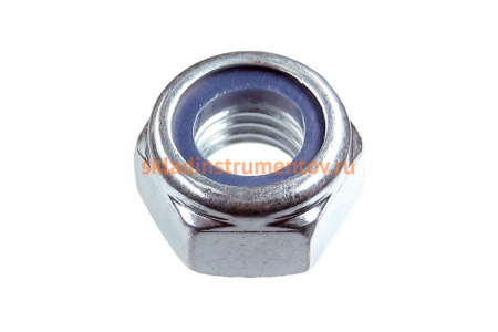 Самостопорящаяся гайка с нейлоновым кольцом Зубр шестигранная DIN 985 класс прочности 8 оцинкованная M12 ТФ6 2 шт. 4-303586-12