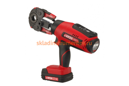 Аккумуляторный пресс VIRAX VIPER M21+, 18V, 1,5AH, 2 баратеи Li-ion, без клещей 253502
