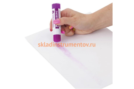 Клей-карандаш BRAUBERG 9 г, обесцвечивающийся после высыхания 220872