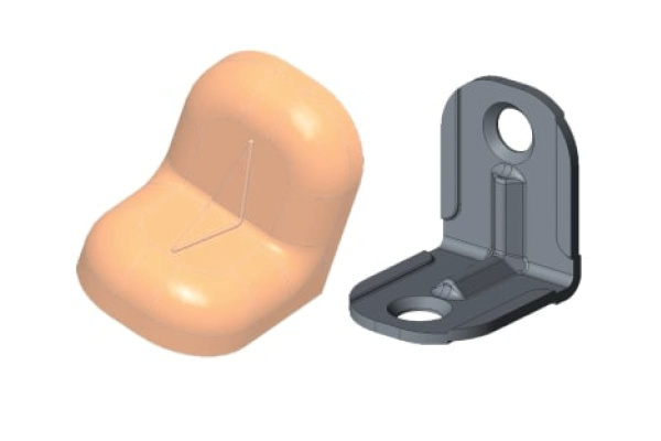 Уголок с заглушкой MFK-TORG 20х20х16х1.2 обливной дуб 16 20 20 16