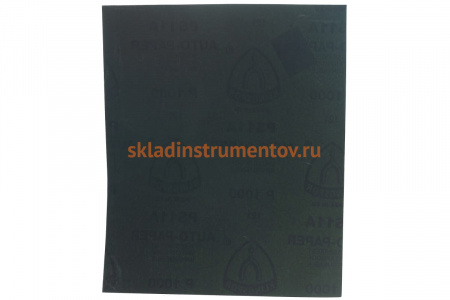 Лист шлифовальный на бумажной основе, водостойкий (230х280 мм; Р1000) KLINGSPOR 11892