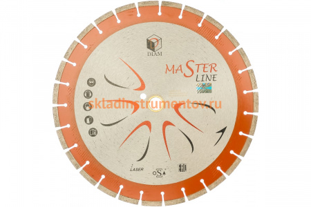 Круг алмазный сегментный 1A1RSS Универсал Master Line (400хх32/25.4 мм) DIAM 000494