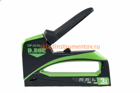 Ручной степлер D.BOR Plastic Maxi DP 5316 П 53, П 13 6-16 мм, Т 8-300 16 мм DP-5316