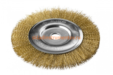 Щетка дисковая для УШМ, проволока 0.3 мм, 200х22 мм Зубр 35187-200_z01