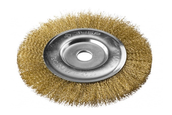 Щетка дисковая для УШМ, проволока 0.3 мм, 200х22 мм Зубр 35187-200_z01