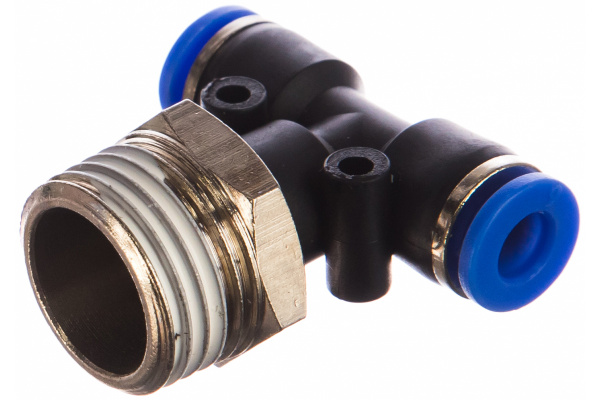 Фитинг Т-образный с наружной резьбой (6 мм; 1/2") для пластиковых трубок ROCKFORCE RF-SPB06-04