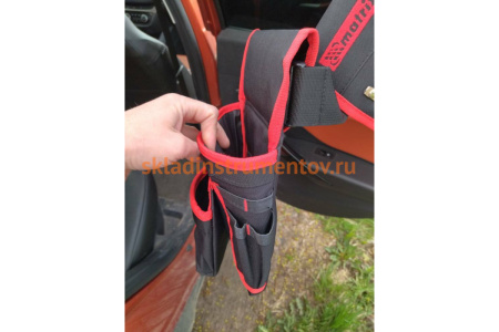 Сумка-пояс двойная (20 карманов; держатель для молотка) MATRIX 90240