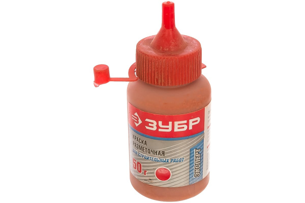 Краска разметочная для строительных работ (красная) 50 г Зубр 4-06405-2_z01